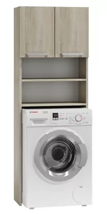 Topeshop Szafka łazienkowa nad pralkę TOPESHOP Pola, beżowa, 183x64x30 cm - Szafki łazienkowe - miniaturka - grafika 4