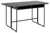Stoły - Stół Rozkładany Darlington 40(80)X140 Czarny Mat / Antracyt - miniaturka - grafika 1