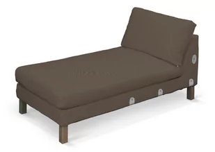 Dekoria pl pl Pokrowiec na szezlong Karlstad dostawka krótki brązowy 80 x 160 x 80 cm Etna 733-705-08 - Pokrowce na meble - miniaturka - grafika 1