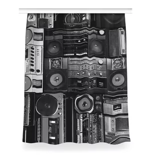 Zasłona gotowa Old school boombox dekor 150x200 cm, Fabricsy - Zasłony - miniaturka - grafika 1