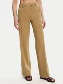 Spodnie damskie - Silvian Heach Spodnie materiałowe Liovica GPP25421PA Beżowy Wide Leg - miniaturka - grafika 1