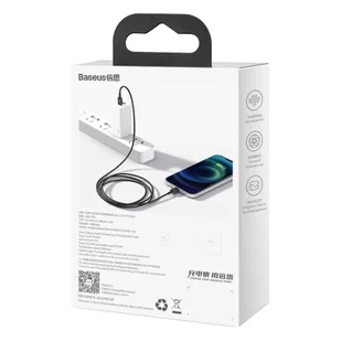 Baseus Superior kabel USB Typ C - Lightning do szybkiego ładowania Power Delivery 20 W 1 m czarny (CATLYS-A01) - Kable USB - miniaturka - grafika 6
