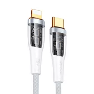 Kable USB - Joyroom kabel szybko ładujący z inteligentnym wyłącznikiem USB-C - Lightning 20W 1.2m biały (S-CL020A3) - miniaturka - grafika 1