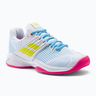Buty do tenisa damskie Babolat 22 Propulse Fury Clay white/sulphur spring - Buty sportowe damskie - miniaturka - grafika 1