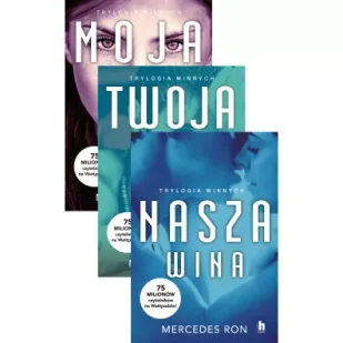 Pakiet Trylogia winnych. Tomy 1-3: Moja wina, Twoja wina, Nasza wina - Literatura obyczajowa - miniaturka - grafika 1