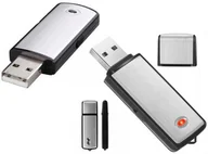 Podsłuchy - MINI DYKTAFON PENDRIVE PODSŁUCH SZPIEGOWSKI USB X09 - miniaturka - grafika 1