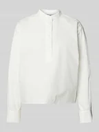 Bluzki damskie - Bluzka o kroju relaxed fit ze stójką - miniaturka - grafika 1