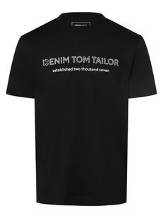 Tom Tailor Denim - T-shirt męski, czarny - Koszulki męskie - miniaturka - grafika 1