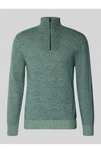 Bluza z kołnierzem o kroju regular fit z czystej bawełny - Tom Tailor Denim - Bluzy męskie - miniaturka - grafika 1