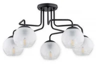 Lampy sufitowe - Lemir Segre żyrandol 5 pł. / czarny matowy O3095 W5 CZA O3095 W5 CZA - miniaturka - grafika 1