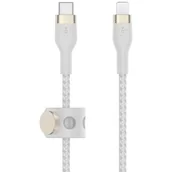 Kable USB - Belkin Kabel USB Typ-C Lightning Braided Silicone 2m Biały CAA011BT2MWH - miniaturka - grafika 1