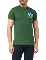 Koszulki męskie - Pepe Jeans T-shirt męski Sabel 682forest Green, XS - miniaturka - grafika 1