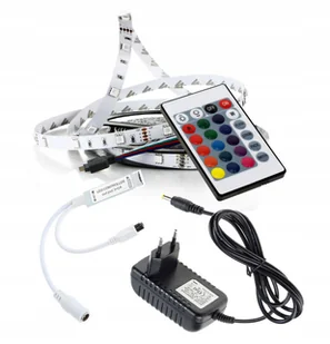 Taśma Led Zestaw 150 Rgb 2m sterownik zasilacz - Taśmy LED - miniaturka - grafika 1