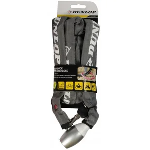DUNLOP Dunlop - Zapięcie rowerowe na zamek łańcuch 120cm (Szary) - Zabezpieczenia do roweru - miniaturka - grafika 1