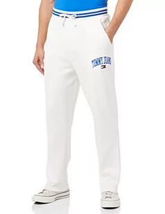 Tommy Hilfiger Męskie spodnie dresowe TJM BAX Collegiate z dzianiny, starożytna biel, M, Starożytna biel, M - Spodenki męskie - miniaturka - grafika 1