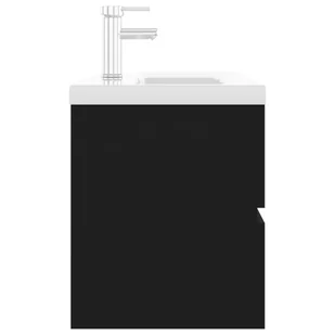 Lumarko Szafka z wbudowaną umywalką, czarna, płyta wiórowa - Szafki łazienkowe - miniaturka - grafika 6