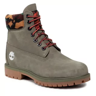 Botki damskie - Timberland Trapery 6 Prem Rubber Cup Bt TB0A2KC5A581 Dk Grn Nubuck W Camo - grafika 1