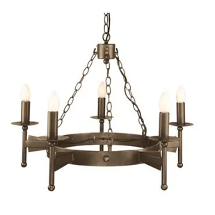 Elstead Lighting Cromwell 5Lt Chandelier Old Bronze CW5 OLD BRZ Elstead lampa wisząca stylowa świecznikowa CW5 OLD BRZ) - Lampy sufitowe - miniaturka - grafika 1