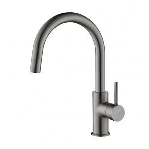 BLUE WATER PLAZA GRIAFIT Bateria kuchenna  z wyciąganą wylewką PLAZA GRAFIT  GUN METAL - Baterie kuchenne - miniaturka - grafika 1