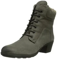 Kozaki damskie - Manitu 961049 damskie kozaki z krótką cholewką, szary - szary - 40 EU - miniaturka - grafika 1