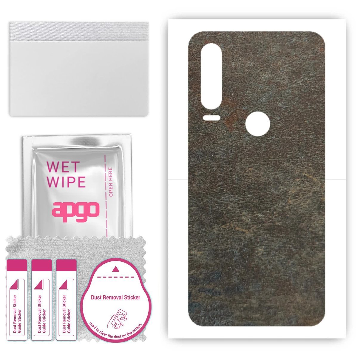 Folia naklejka skórka strukturalna na TYŁ do Alcatel 3H - Kamień Księżycowy - apgo SKINS