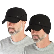 Czapki i chusty sportowe męskie - Czapka z daszkiem męska BEJSBOLÓWKA gruby POLAR - miniaturka - grafika 1