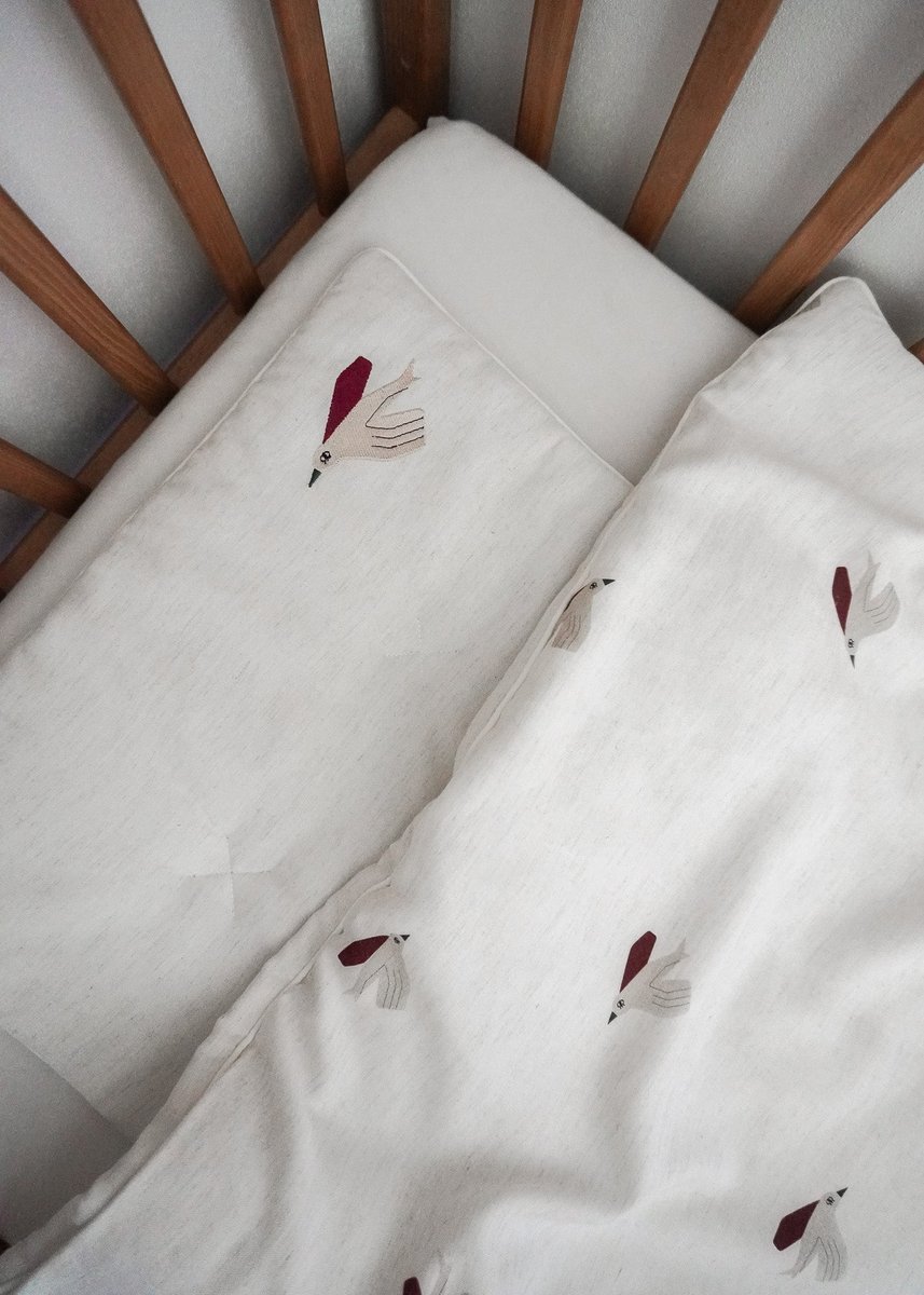 POŚCIEL DZIECIĘCA - BAMBUSOWA / PTASZKI