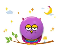 Lampy stojące - Dziecięca lampka nocna LED sowa - N50-Artelia - miniaturka - grafika 1