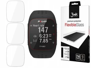 Polar M430 Szkło ochronne 3 szt - 3mk Watch Protection FlexibleGlass Lite RATY | GRATIS WYSYŁKA | GRATIS ZWROT DO  1 ROKU | 100% ORYGINAŁ!! - Akcesoria do zegarków - miniaturka - grafika 1