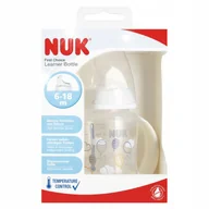 Butelki dla niemowląt - NUK KUBEK BUTELKA NIEKAPEK 150ml 6m+ Z UCHWYTEM WSKAŹNIK TEMPERATURY - miniaturka - grafika 1