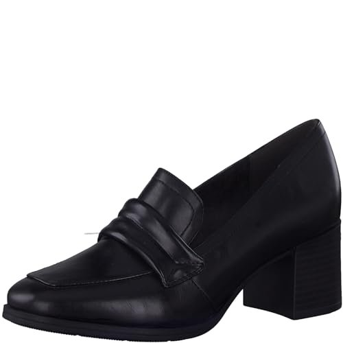 Jana Damskie Softline 8-24471-41 wygodne wygodne buty wielozadaniowe klasyczne czółenka biznesowe, Black Brush, 40 EU Weit