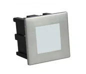 Lampy ogrodowe - Su-Ma Oprawa zewnętrzna IP 65 SUMA MUR LED INOX F 04 LED wpuszczana w elewację barwa ciepła kwadrat F 04 - miniaturka - grafika 1