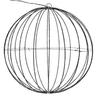 Oświetlenie świąteczne - Kula LED Ø 60 cm z 400 diodami LED o bardzo ciepłej białej barwie, wykonana z metalu - miniaturka - grafika 1