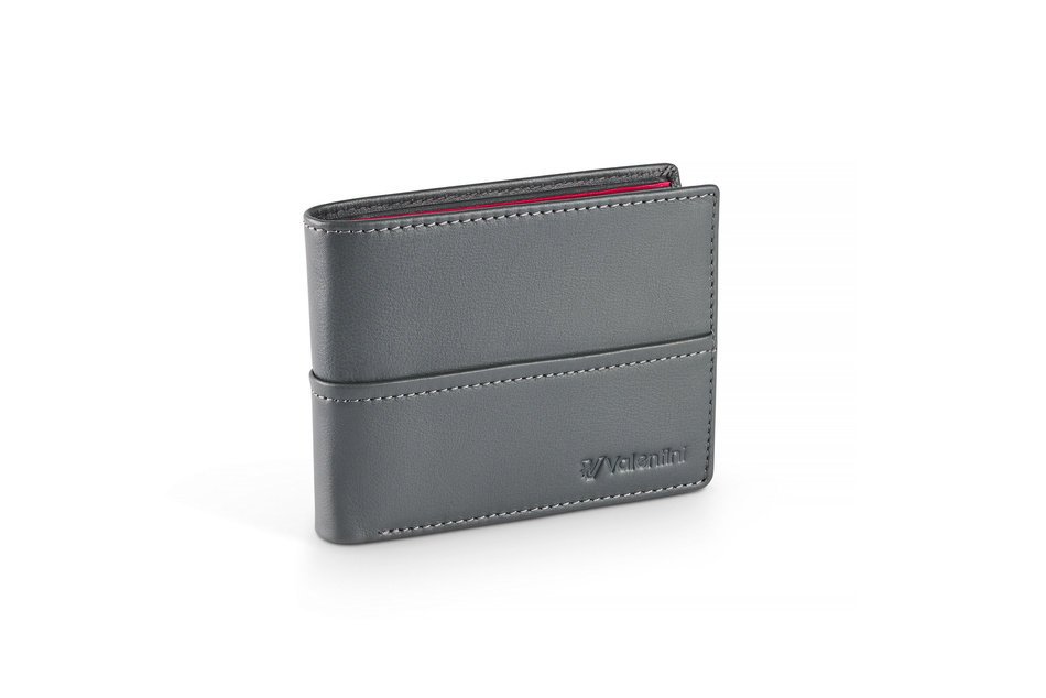 Portfel męski Valentini Black&Red Diamond 267 szary