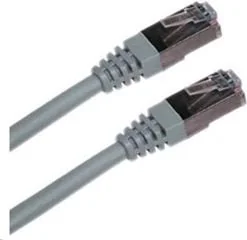 Lynx CS Patchcord Cat6A, S-FTP, 1m, szary PK-SFTP6A-010-GR - Patchcordy - miniaturka - grafika 1