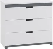 Komody dla dzieci - Kocot Kids Komoda dla dzieci TOMI biała - miniaturka - grafika 1