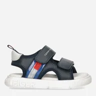 Buty dla chłopców - Sandały dziecięce Tommy Hilfiger Flag Velcro Sandal T1B2-32900-1355800- 34 Blue (8052578176740_PL) - miniaturka - grafika 1