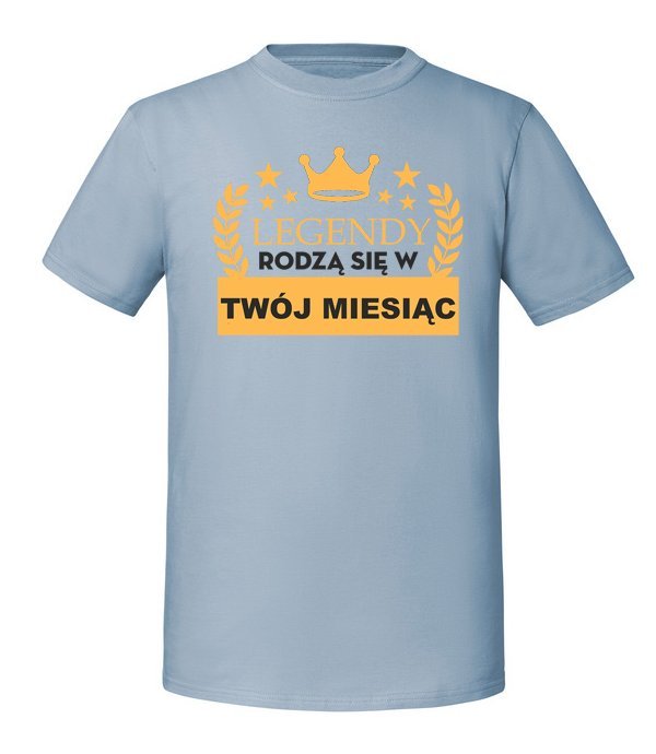 Damska koszulka z nadrukiem - Labrador - sweter Mineralny Błękit M