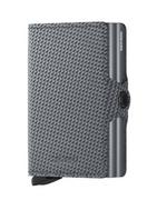 Portfele - Portfel kieszonkowy RFID Secrid Twinwallet Carbon - cool grey - miniaturka - grafika 1