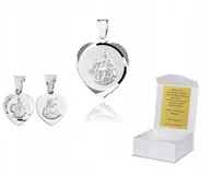 Biżuteria dla dzieci - ! 925 Srebrny Medalik Katolicki 925 1,23g 2cm M11 - miniaturka - grafika 1