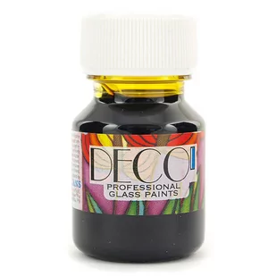 Witrażowa farba do szkła Deco, żółta ciemna, 30 ml - Kredki, ołówki, pastele i pisaki - miniaturka - grafika 1