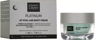 Krem na noc MartiDerm Platinum Gf Vital Age Krem na noc Anti-Aging 50 ml (8437015942285) - Kremy do twarzy - miniaturka - grafika 1