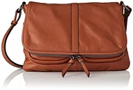 Torebki damskie - Hexagona Damska torebka na ramię Paris Sauvage Collection-Earth-in elastyczna gruba skóra bydlęca torebka na ramię mała torba na ramię, Terre, L: 29 x wys.: 19 x P: 9 cm, Terre, L : 29 x h : 19 x P : - miniaturka - grafika 1