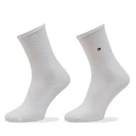 Skarpetki damskie - Skarpety długie Tommy Hilfiger 701227563 Biały - miniaturka - grafika 1