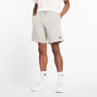 Spodenki męskie - Spodenki męskie New Balance MS43903AG  szare - miniaturka - grafika 1