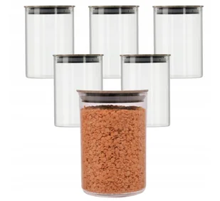 Pojemniki kuchenne szklane ZESTAW 6 szt na cukier HERMETYCZNE 550 ml Morro - Pojemniki kuchenne - miniaturka - grafika 1
