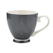 Kubki - Kubek na nóżce NATALIE 400 ml czarny - miniaturka - grafika 1