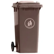 Kosze na śmieci - FENIKS Kubeł 120L Pojemnik Na Odpady Brąz - miniaturka - grafika 1