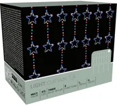 Oświetlenie świąteczne - LAMPKI CHOINKOWE KURTYNA ŚWIETLNA 200x200 CM 415LED GWIAZDKI MULTIKOLOR - miniaturka - grafika 1