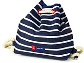 Plecaki worki - Plecak Damski Plażowy Worek Marynarski Captain Mike® W Paski - miniaturka - grafika 1